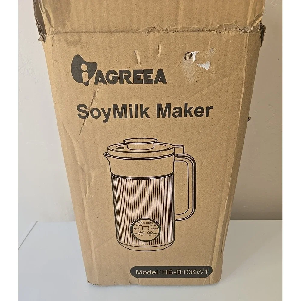 Agreea Soy Milk Maker New 8-in-1 Nut Oat Almond Plant Based Machine 35oz 1000ml